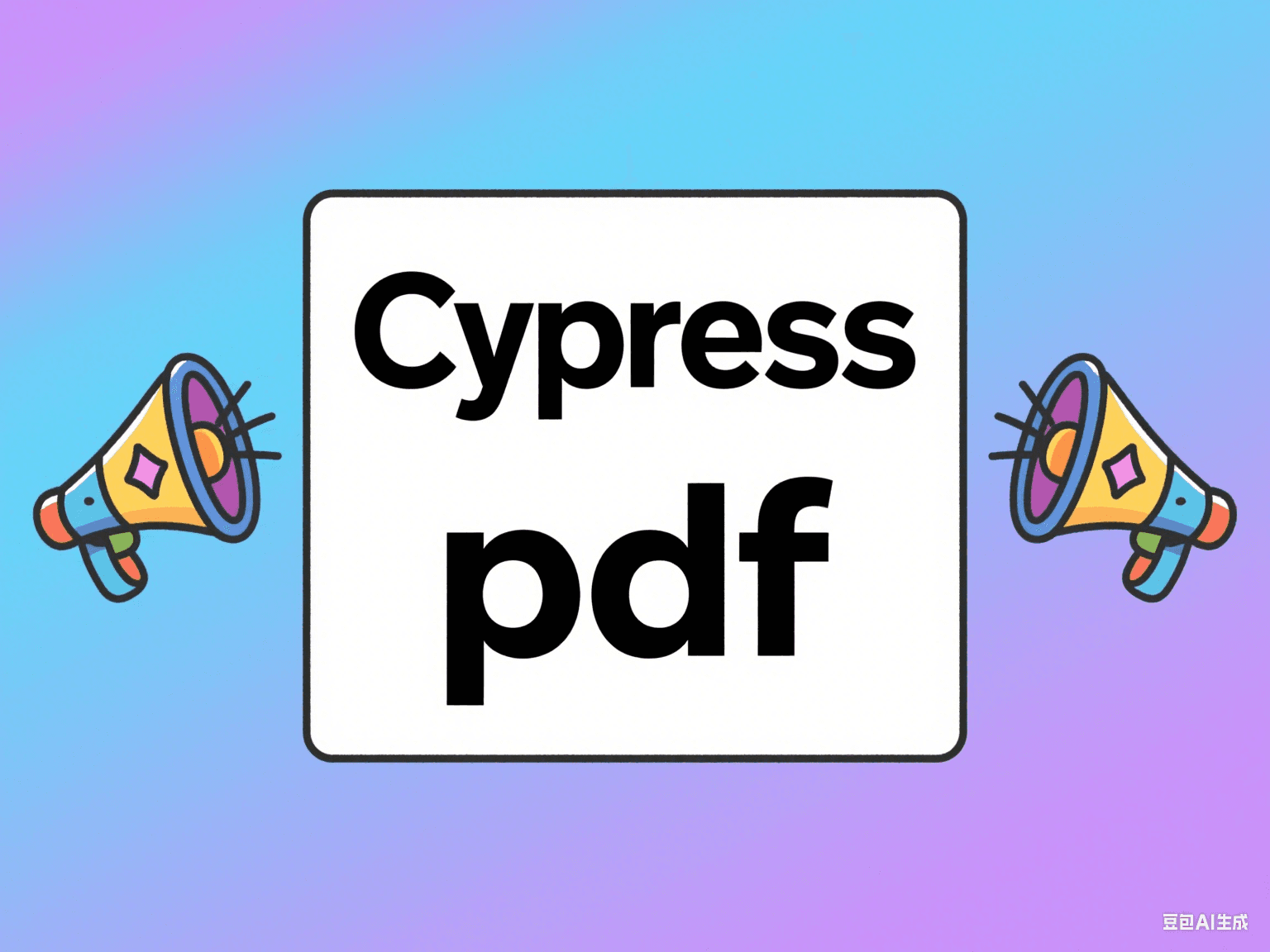 Cypress 测试 pdf 文件
